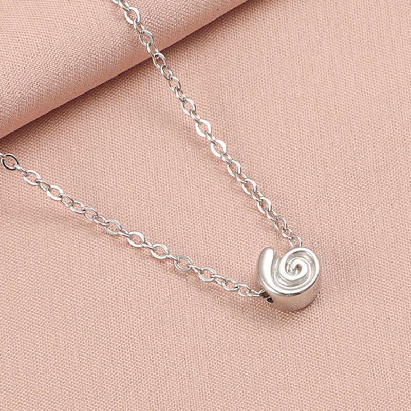 Stainless Steel Starfish Necklace Manufacturer - Summer Beach Vacation Style Shell Conch Marine Series Women's Trendy Figaro Chain