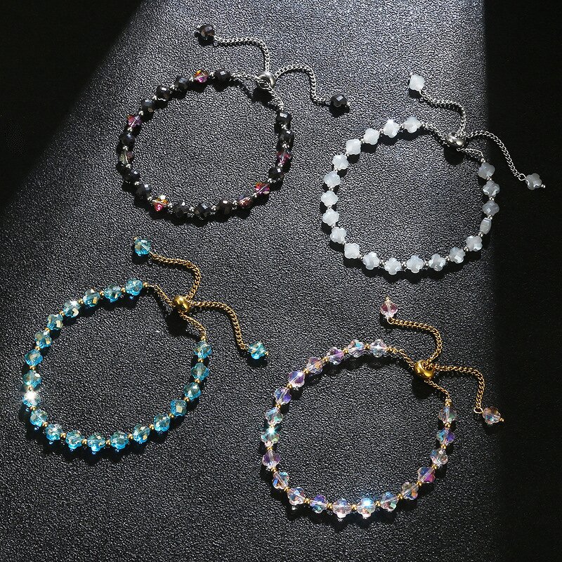 Stainless Steel Bead Chain Bracelet Manufacturer - Wholesale Classical Boho Style Multilayer 6mm Natural Agate Stone Stackable Bangle Jewelry