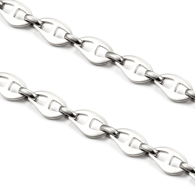 Stainless Steel Pig Nose Chain Necklace Manufacturer - Factory Direct Sale 18K Gold Vacuum Plated Selling by Meter