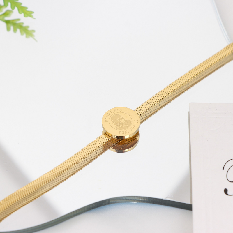 Stainless Steel Bone Chain Bracelet Manufacturer - New Gold Electroplated High-End Versatile Decorative Women's Fashion All-Match