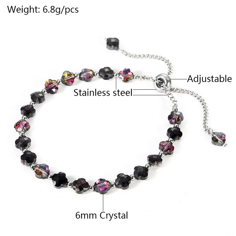 Stainless Steel Bead Chain Bracelet Manufacturer - Wholesale Classical Boho Style Multilayer 6mm Natural Agate Stone Stackable Bangle Jewelry