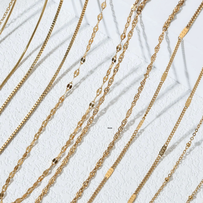 Stainless Steel O-Chain Necklace Manufacturer - Lip Chain Versatile Single Collarbone Accessory for Women Handmade Non-Fading Chain Fashionable