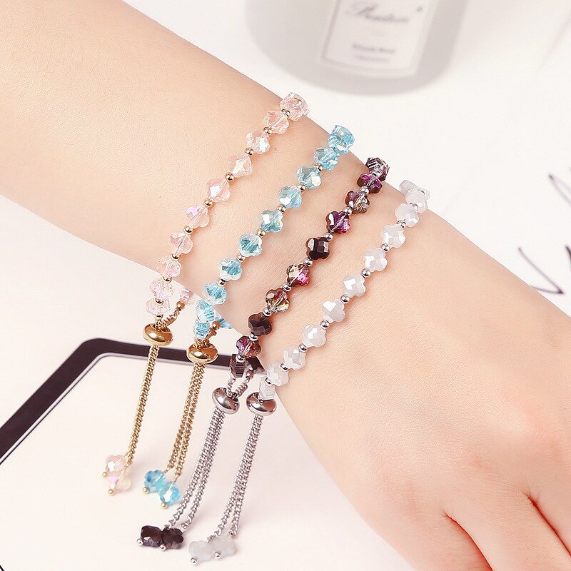 Stainless Steel Bead Chain Bracelet Manufacturer - Wholesale Classical Boho Style Multilayer 6mm Natural Agate Stone Stackable Bangle Jewelry