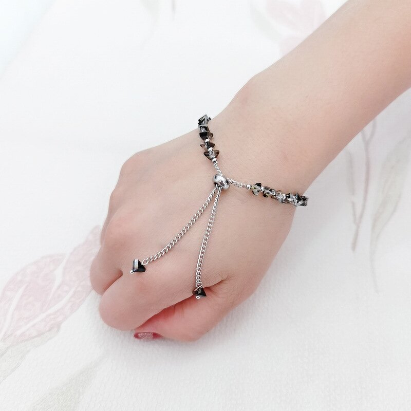 Stainless Steel Crystal Chain Bracelet Manufacturer - Wholesale Classical Boho Style Multilayer Natural Agate Stone Bangle for Lover's Gift