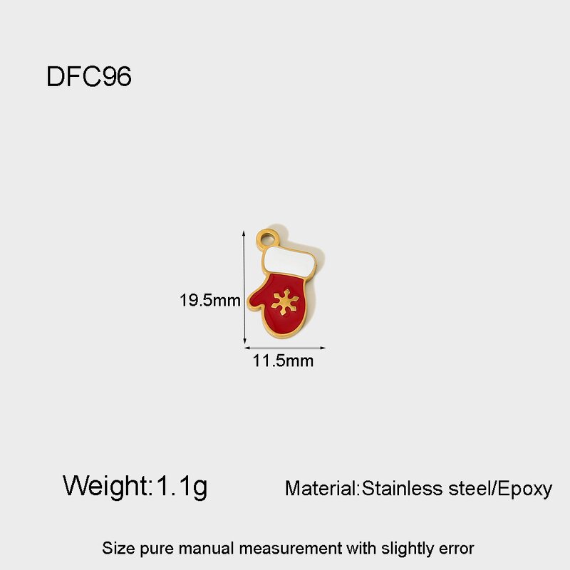 Stainless Steel Snowman Elk Pendant Manufacturer - Women's Punk European American Cross-border Christmas Oil Dropping DIY Jewelry Accessories