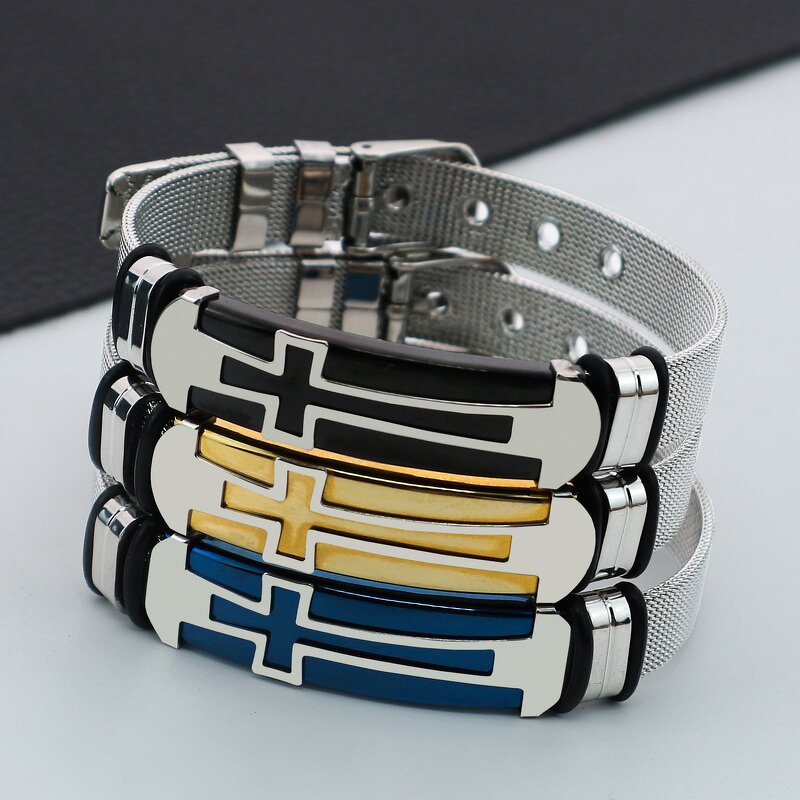 Stainless Steel Bracelet Manufacturer - Hypoallergenic Men's Fashion Couple Jewelry Adjustable for Men