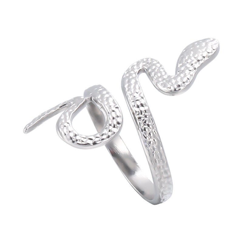Stainless Steel Snake Shaped Ring Manufacturer - Milliedition Vintage Open 18k Gold Plated for Women Men