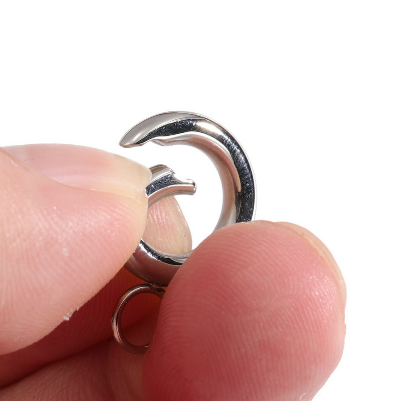 Round Clasp Manufacturer - Bag Accessories Hardware Electroplated 316 Stainless Steel Material DIY Jewelry Key Ring Open Ring Spring Ring