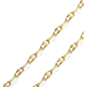 Stainless Steel Clavicle Chain Necklace Manufacturer - 100 Meters/Roll 2mm Thin New Butterfly PVD Gold Plated No Fade Bulk Lip for Men Women