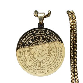 Stainless Steel Sacred Geometry Necklace Manufacturer - 18k Gold Plated Witch Knot Hot Sale Celtic Knot Lucky Yoga Jewelry