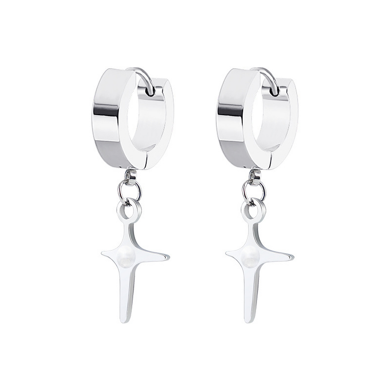 Stainless Steel Ear Cuffs Manufacturer - 2026 European American Style Simple Personality Fashion Pendant Earrings Hot Sale for Gifts