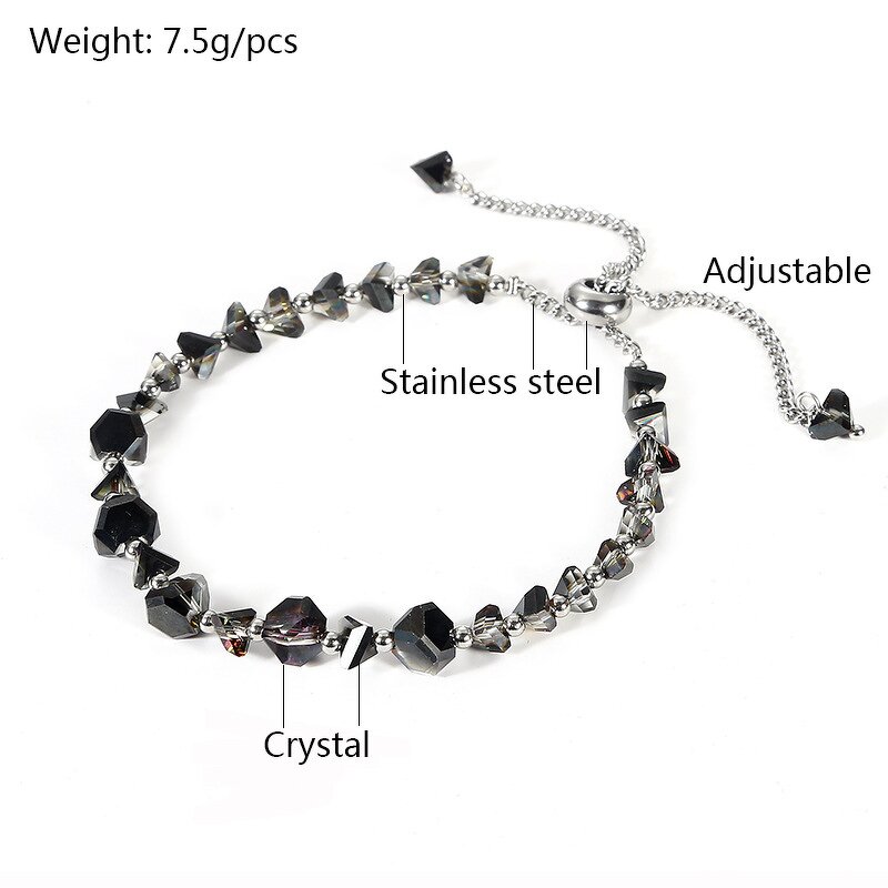 Stainless Steel Crystal Chain Bracelet Manufacturer - Wholesale Classical Boho Style Multilayer Natural Agate Stone Bangle for Lover's Gift