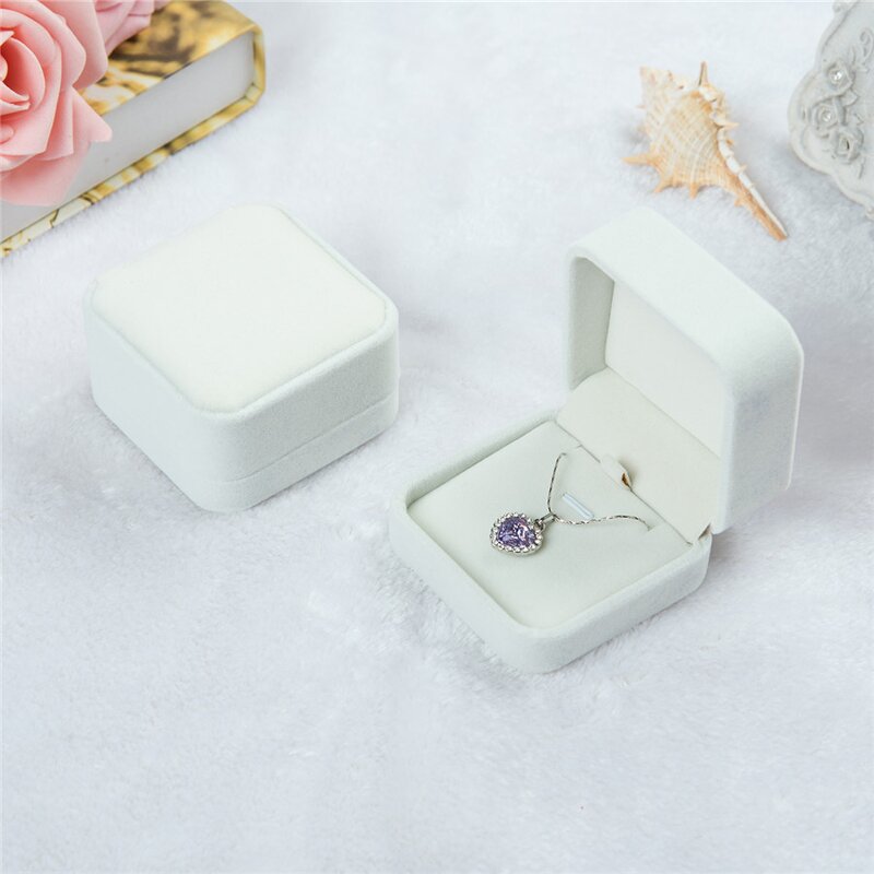 Velvet Jewelry Box Manufacturer - Diy Ring 774cm Package Many Colors Necklace Boxes Organizer for Women Girls
