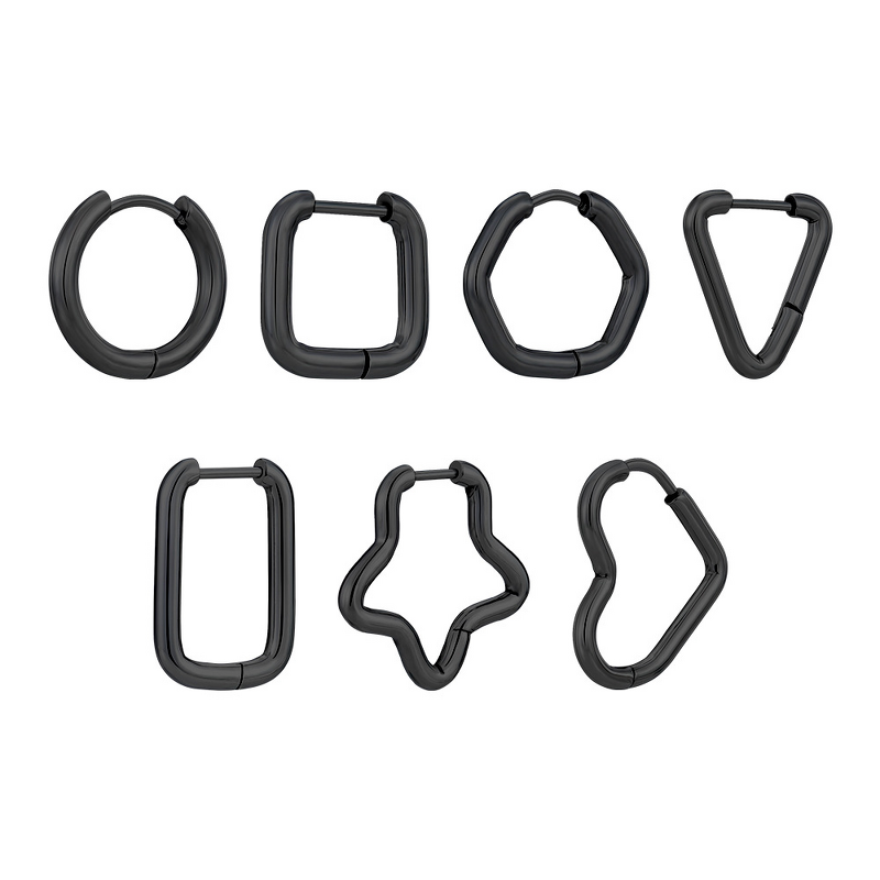 Stainless Steel Earrings Manufacturer - Promotion High-End Luxury French Personalized Unique Geometric Design Accessible Jewelry for Gifts