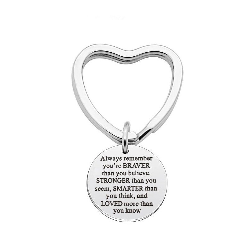 Stainless Steel Keychain Manufacturer - Customized Titanium Surgical 316L Fashion Personalized Promotional Jewelry for DIY Carabiners