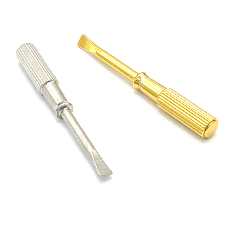 Stainless Steel Screwdriver Manufacturer - Guanli Flathead with Bead Caps 4mm Wide Blade Functional Hardware Charm Accessory