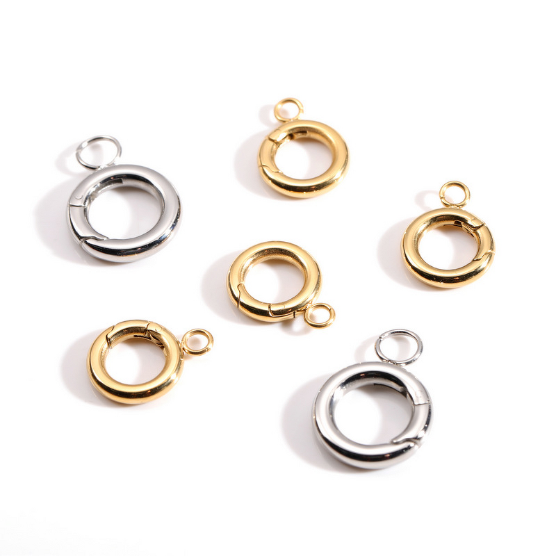 Round Clasp Manufacturer - Bag Accessories Hardware Electroplated 316 Stainless Steel Material DIY Jewelry Key Ring Open Ring Spring Ring