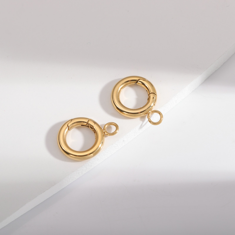 Round Clasp Manufacturer - Bag Accessories Hardware Electroplated 316 Stainless Steel Material DIY Jewelry Key Ring Open Ring Spring Ring