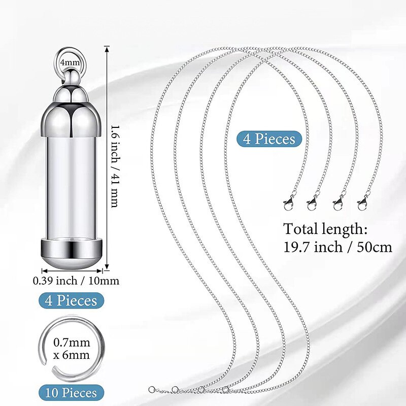 Stainless Steel Hourglass Pendant Manufacturer - Timeless Glass Keepsake Zircon Jewelry Cremation Urn Necklace for Children Memorial for Ashes