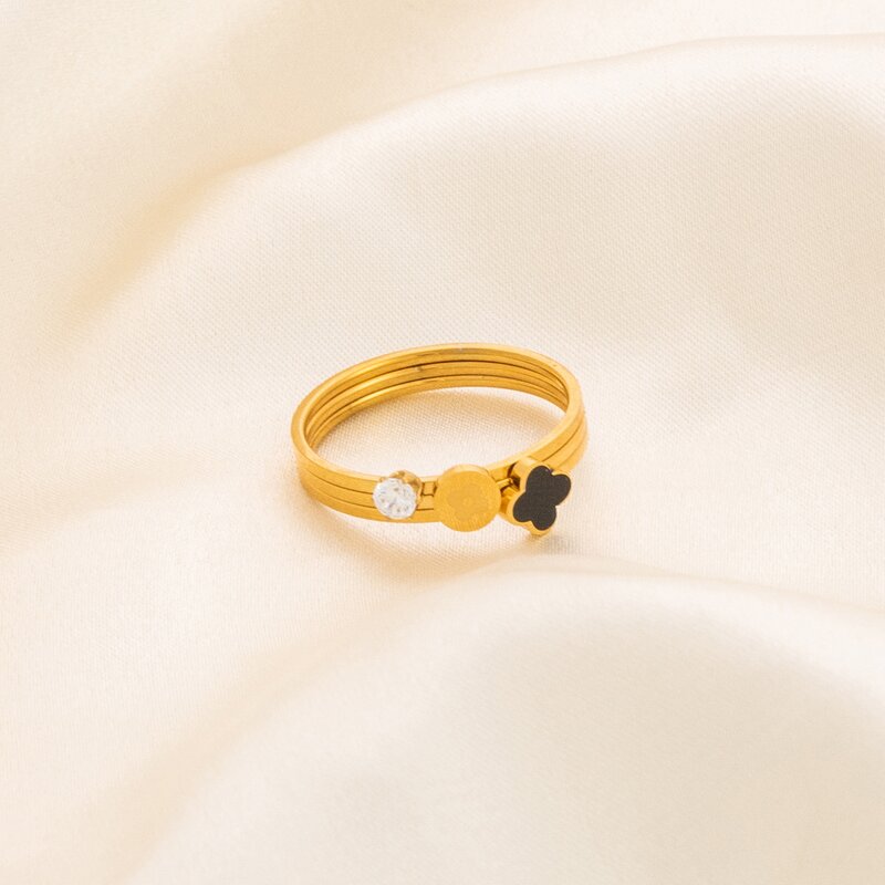 Stainless Steel Exaggerated Ring Manufacturer - Anillo De Acero Inoxidable Irregular Chunky Textured Open Sea Starfish Titanium Steel