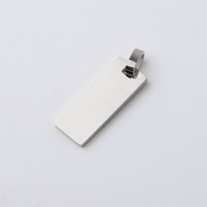 Stainless Steel Pendant Charms Manufacturer - Wholesale Trendy Accessories Custom Logo Blanks Charm Jewelry Square 18K Gold for Necklace Making