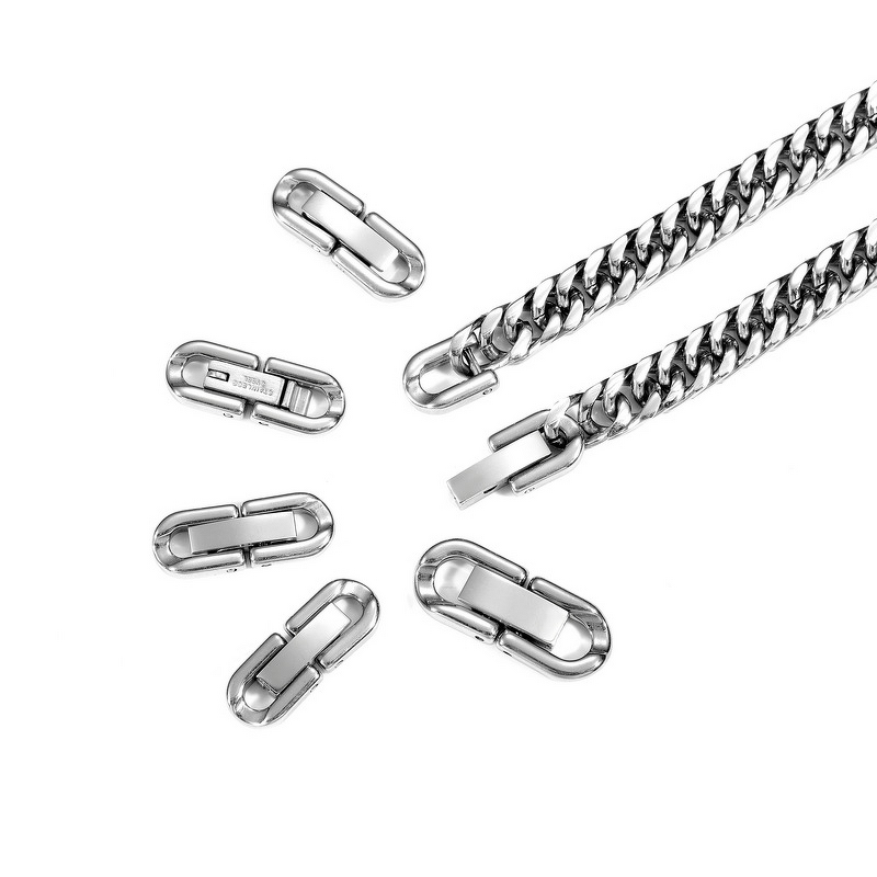 U-Shaped Clasp Manufacturer - Stainless Steel Electroplated DIY Handmade Cuban Chain Jewelry Buckle Simple Accessories Chain Connecting