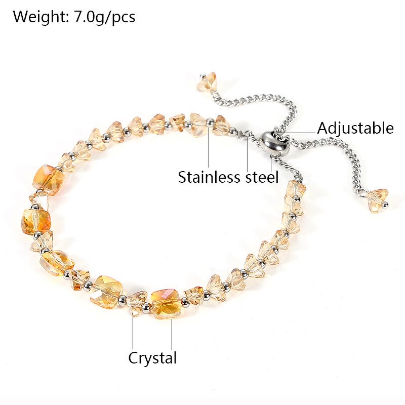 Stainless Steel Crystal Chain Bracelet Manufacturer - Wholesale Classical Boho Style Multilayer Natural Agate Stone Bangle for Lover's Gift