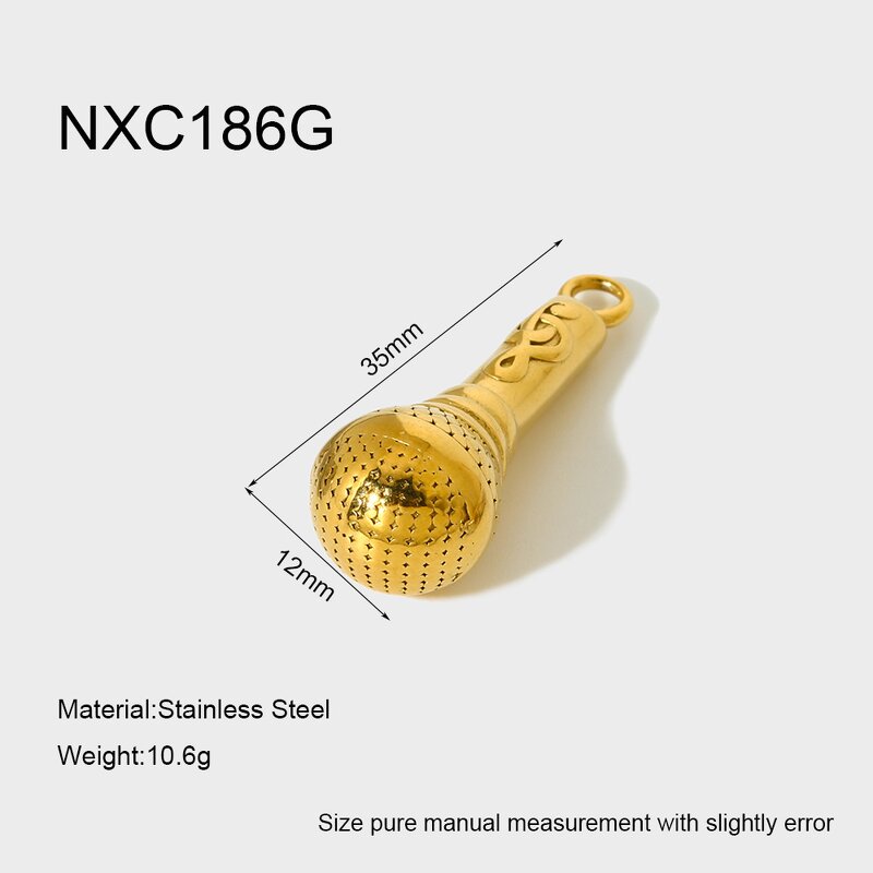 Stainless Steel Pendant Manufacturer - Europe United States INS tide Cool Women's Punk Wine Bottle Life Supplies Tools Gold Plated DIY