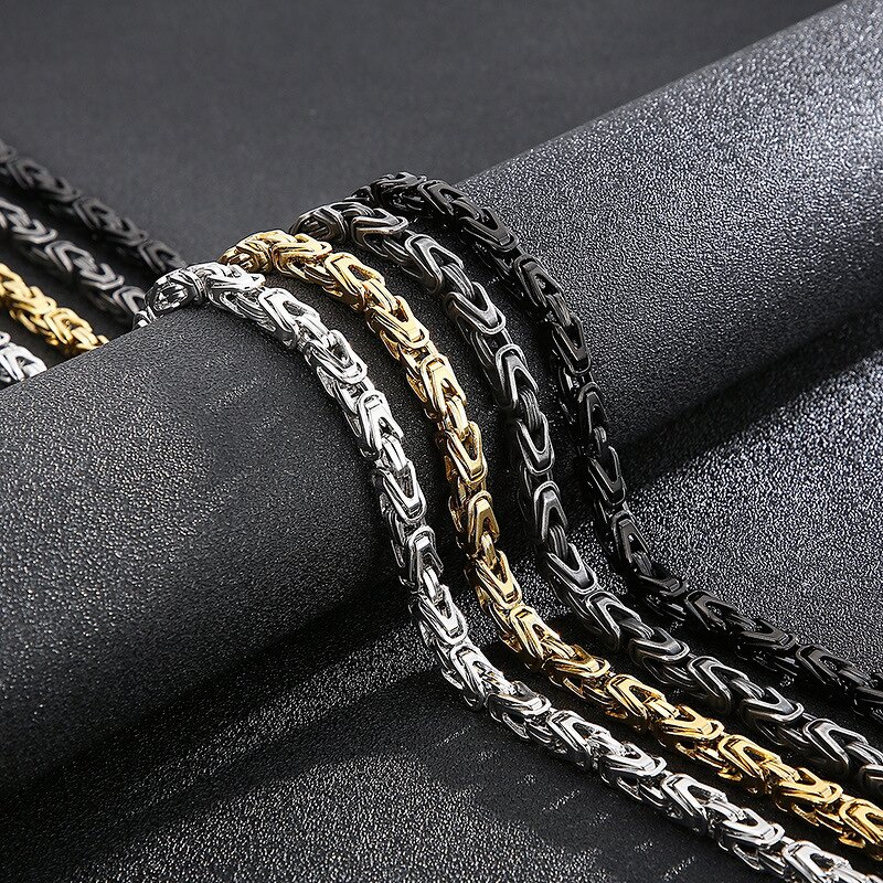 Stainless Steel Cuban Link Chain Manufacturer - 2026 Linsa Jewelry Luxury Gold Plated 6mm 8mm Necklace for Men Colorful Designer