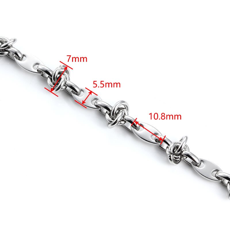 Stainless Steel Coffee Bean Chain Manufacturer - New Knotted Fashion DIY Necklace Bracelet