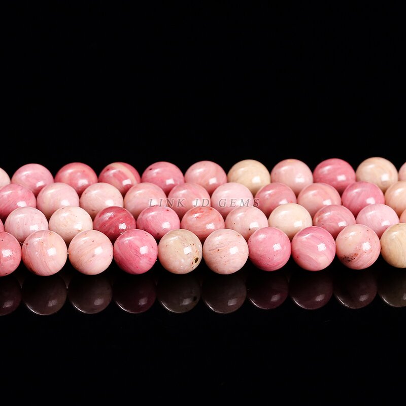 Natural Rhodonite Stone Beads - 4-12mm 5A 7A Round Loose Spacer Beads for Jewelry