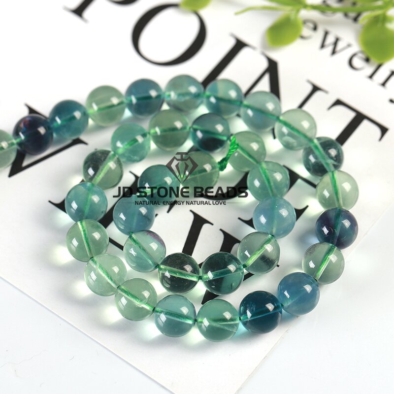 Ice Fluorite Gemstone Beads - Natural Colorful 4-12mm Pick Size Beads for Jewelry Making