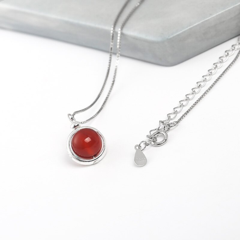 Agate Charms Pendants - 925 Sterling Silver Gem Crystal Healing Gems Natural Stone