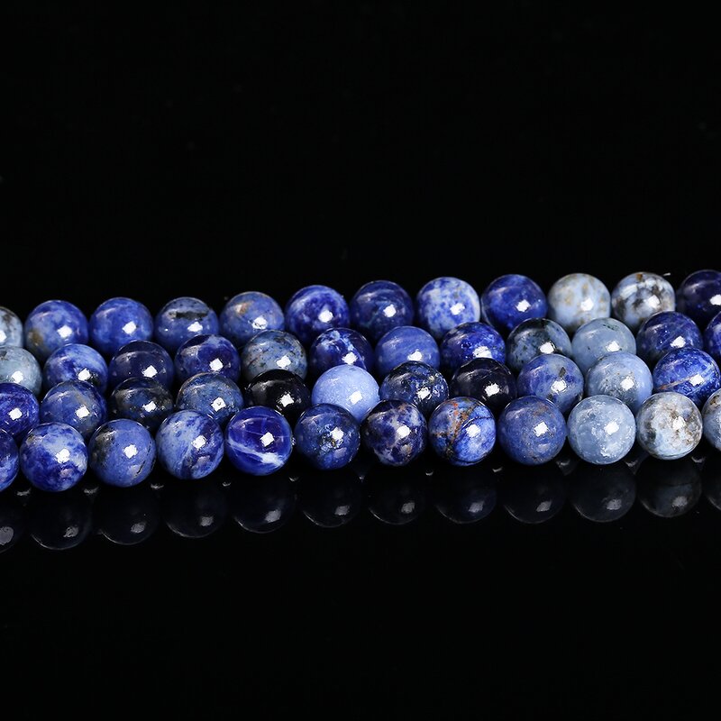 Natural Sodalite Beads - Matte Blue Faceted Gemstone for Bracelet Necklace Jewelry