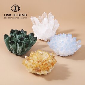Natural Quartz Crystal Cluster - Various Color Handicraft Accessories for Home Decoration