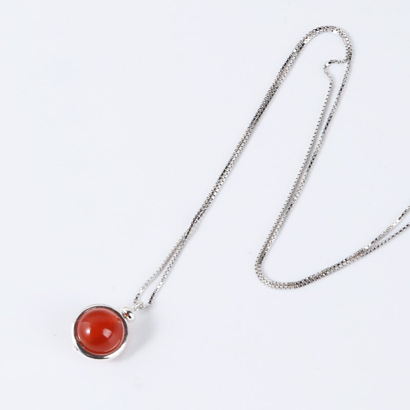 Agate Charms Pendants - 925 Sterling Silver Gem Crystal Healing Gems Natural Stone