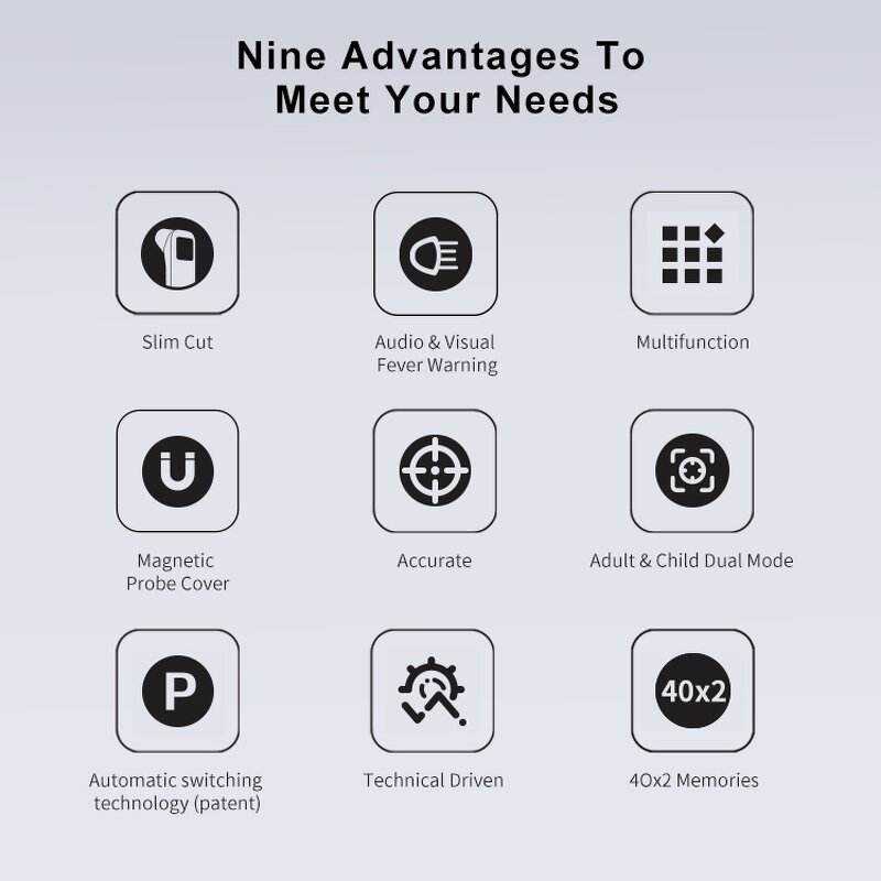 Thermometer Manufacturer - AOJ Medical Digital Infrared for Baby Forehead and Ear with Fever Alarm