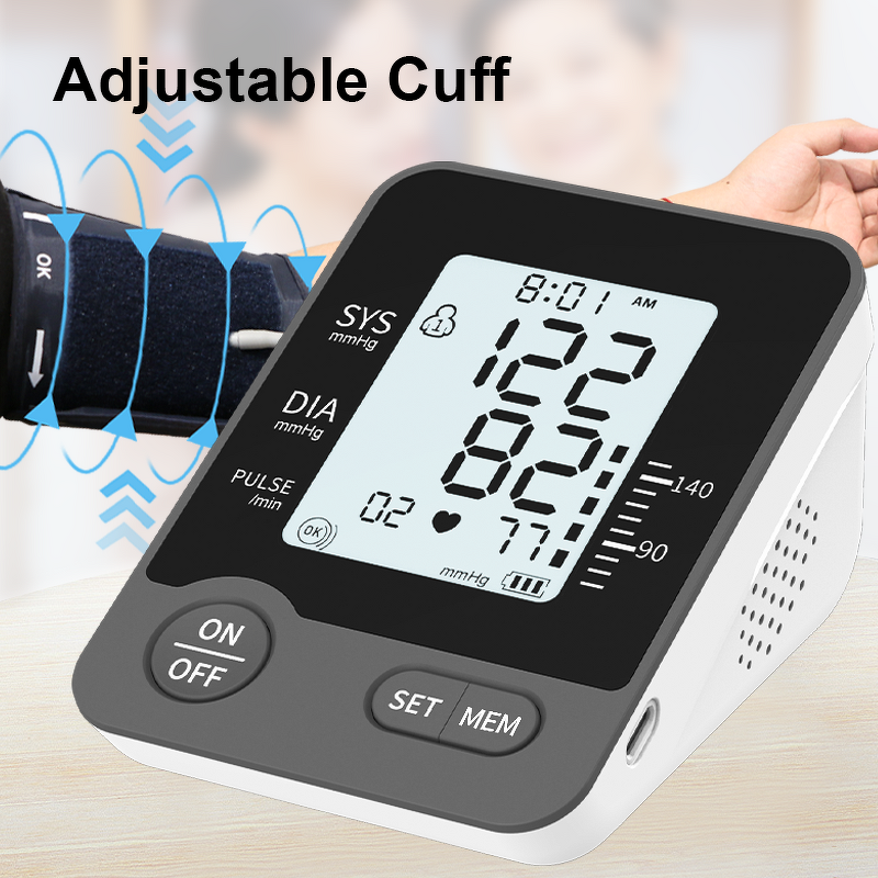 Blood Pressure Monitor Manufacturer - Large LCD Arm with Irregular Heartbeat Detection 120 Memory