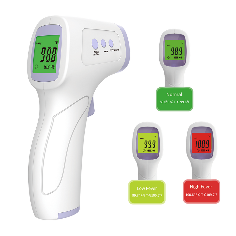 Thermometer Manufacturer - Electric No Touch Infrared Forehead for Babies Adults LCD 32 Memory 0.1C