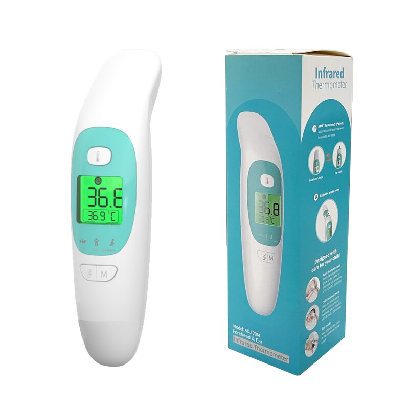 Thermometer Manufacturer - Custom Medical Digital LCD Display Forehead Ear Body Temperature Infra Laser