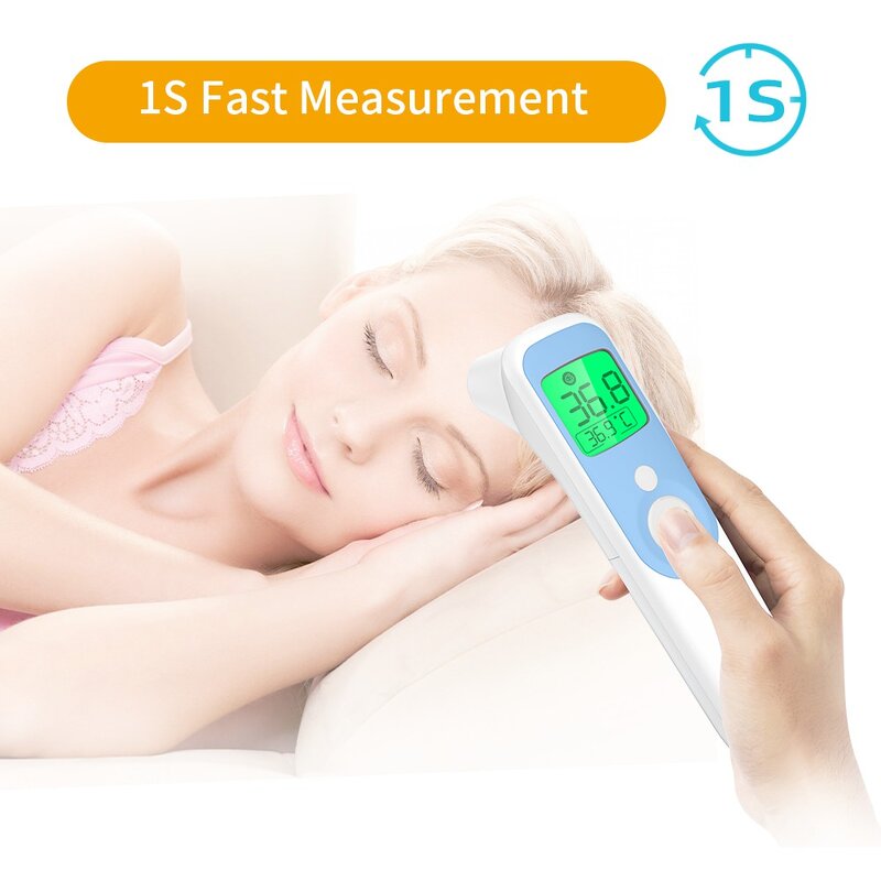Thermometer Manufacturer - AOJ Child Baby Digital Infrared Non-Contact Forehead Ear Laser Plastic