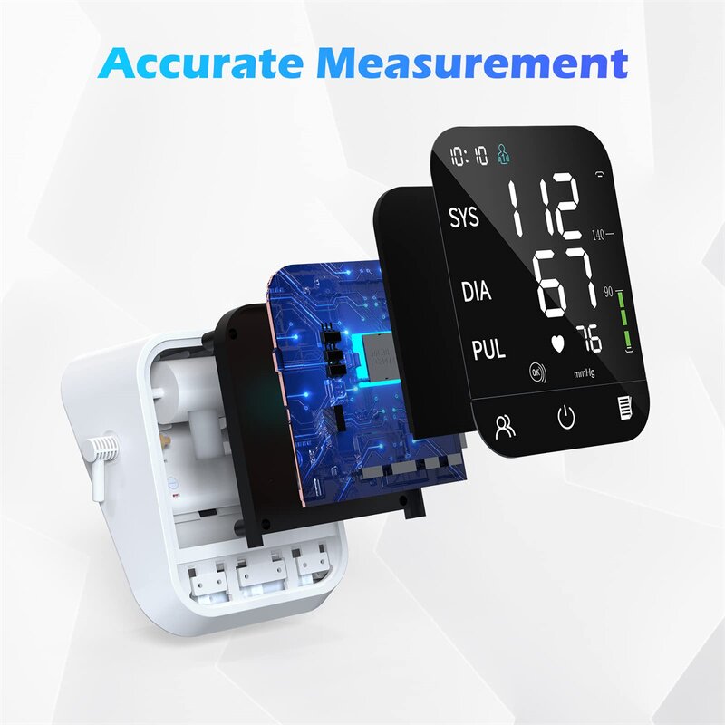 Blood Pressure Monitor Manufacturer - Portable Digital Bluetooth Automatic LCD Electronic Medical