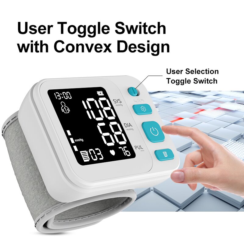 Blood Pressure Monitor Manufacturer - Digital BP Electronic Wrist Rechargeable Digital
