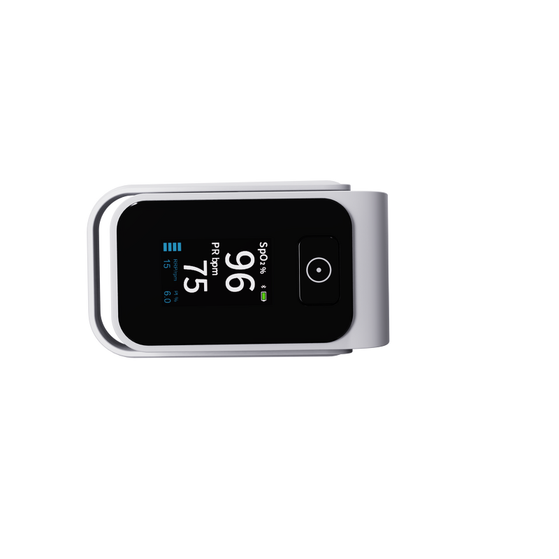Pulse Oximeter Manufacturer - Smart with OLED Display Real-Time SpO2 Bluetooth 2xAAA for Athletes