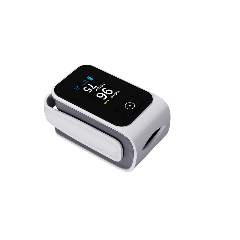 Pulse Oximeter Manufacturer - Smart with OLED Display Real-Time SpO2 Bluetooth 2xAAA for Athletes