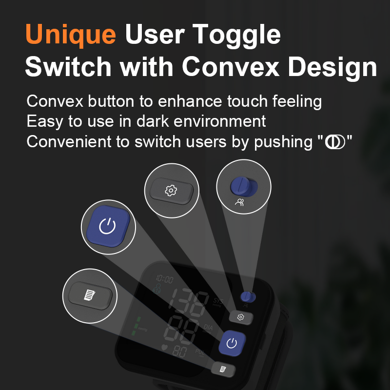 Blood Pressure Monitor Manufacturer - ROHS Certified Electric Wrist Automatic LED Display