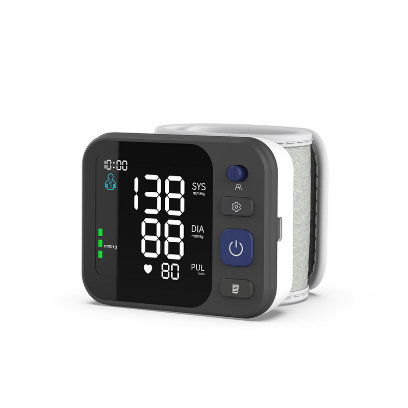 Blood Pressure Monitor Manufacturer - Portable Digital Tensiometer LCD Display with Wrist Cuff