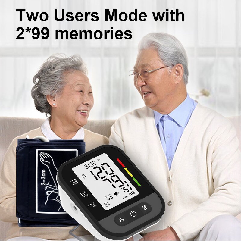 Blood Pressure Monitor Manufacturer - AOJ Medical AOJ-30F Upper Arm 3.2" LCD Automatic Oscillometric 2x99