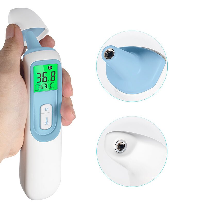 Thermometer Manufacturer - AOJ Non Contact Laser Digital Infrared Temporal Forehead Child Gun