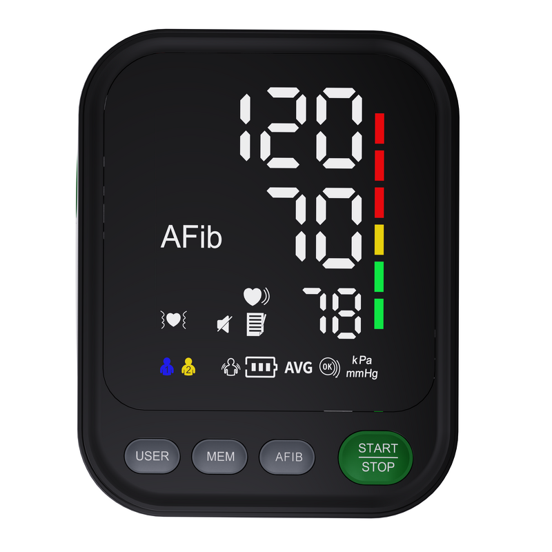 Blood Pressure Monitor Manufacturer - Portable Medical Electric LED Large Curved Screen Arm Digital